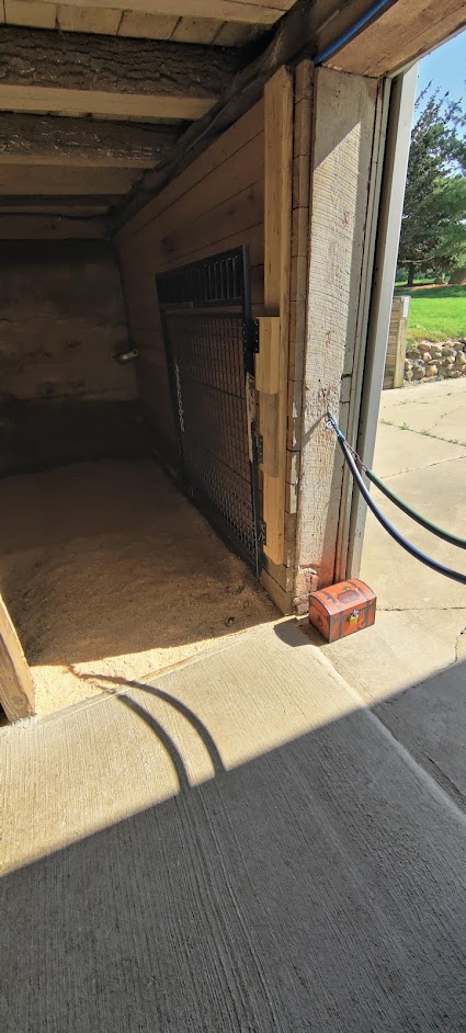 mystery box by door